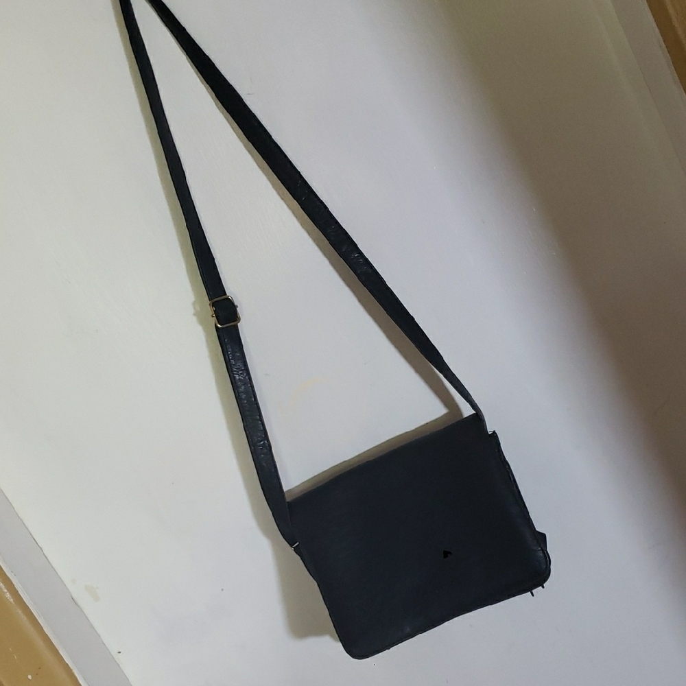 Sandro Black Leather Crossbody Bag with Adjustable Strap - Picture 5 of 6